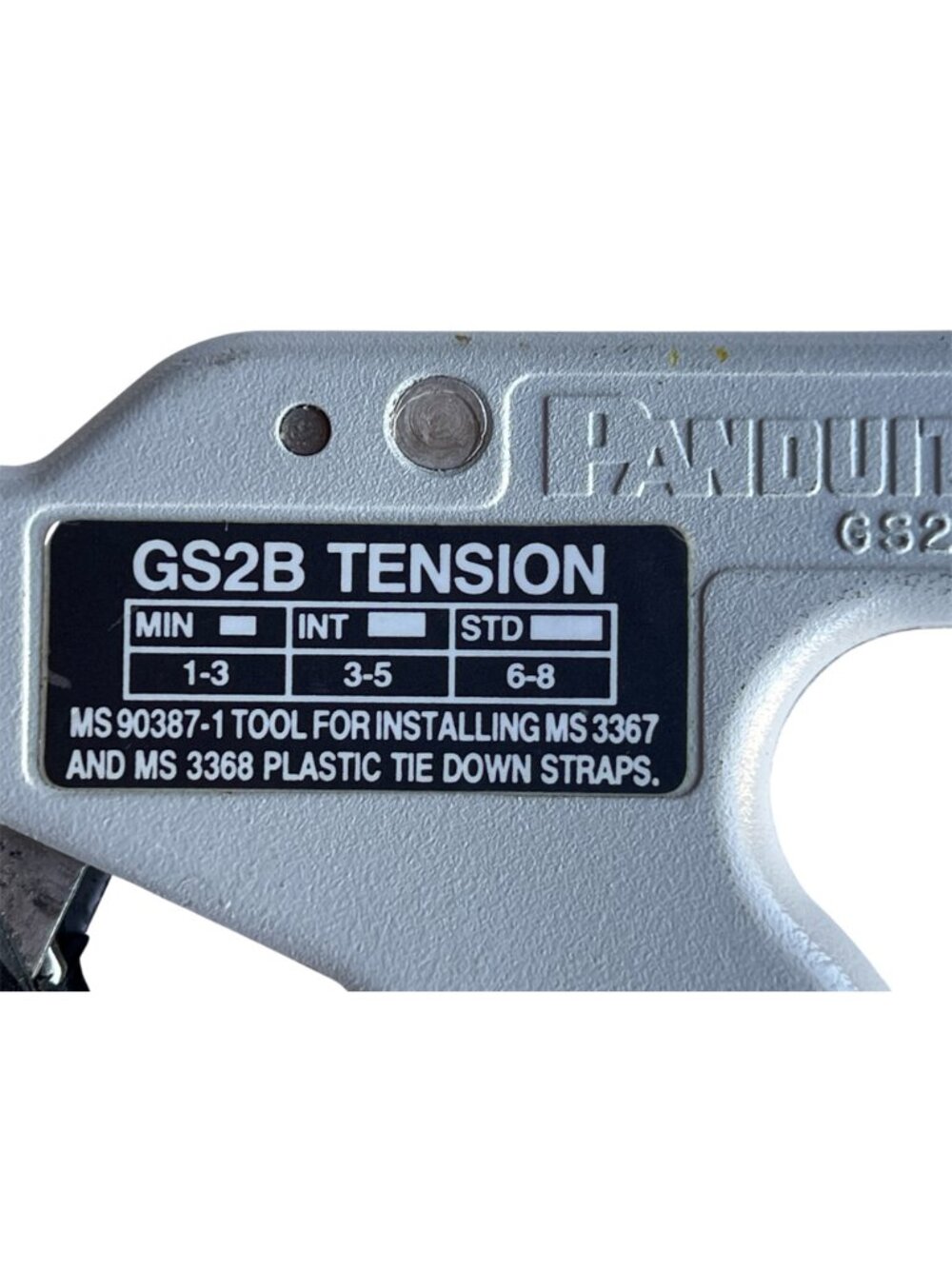 Panduit GS2B Stainless Steel Cable Tie Installation Tool Made In USA - Picture 4 of 12
